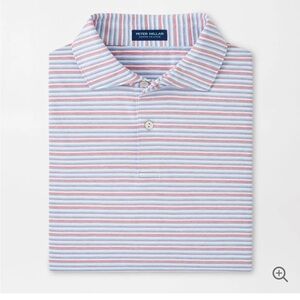 Peter Millar Striped Polo Shirt NWT